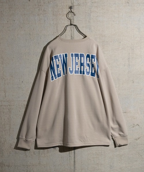 JOHN'S CLOSET（ジョンズクローゼット）の「【40I】ダンボールニット ルーズシルエット プリントスウェット（スウェット・メンズ・ベージュ系その他/グリーン系その他/グリーン/ブラック/グレー/チャコールグレー/ベージュ/ネイビー・MEDIUM/LARGE/X-LARGE）」の16枚目の写真