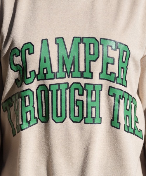 JOHN'S CLOSET（ジョンズクローゼット）の「【40I】ダンボールニット ルーズシルエット プリントスウェット（スウェット・メンズ・ベージュ系その他/グリーン系その他/グリーン/ブラック/グレー/チャコールグレー/ベージュ/ネイビー・MEDIUM/LARGE/X-LARGE）」の18枚目の写真