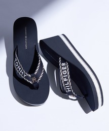 【オンライン限定】ウェビングテープウェッジトングサンダル