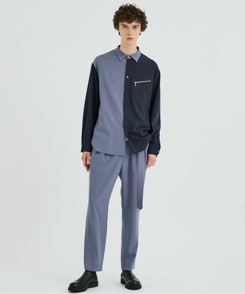 CULLNI（クルニ）の「STUDIOUS別注 SLACKS（スラックス・メンズ・ブラック/ブルー/ライトグレー系1・1/2）」の20枚目の写真