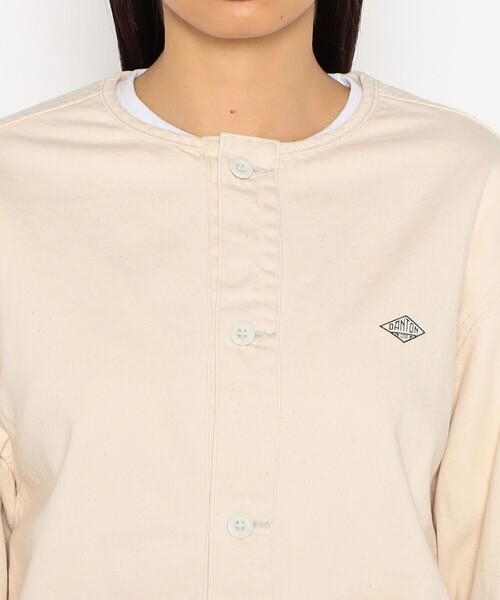 DANTON（ダントン）の「WOMEN'S COTTON TWILL COLLARLESS BLOUSON