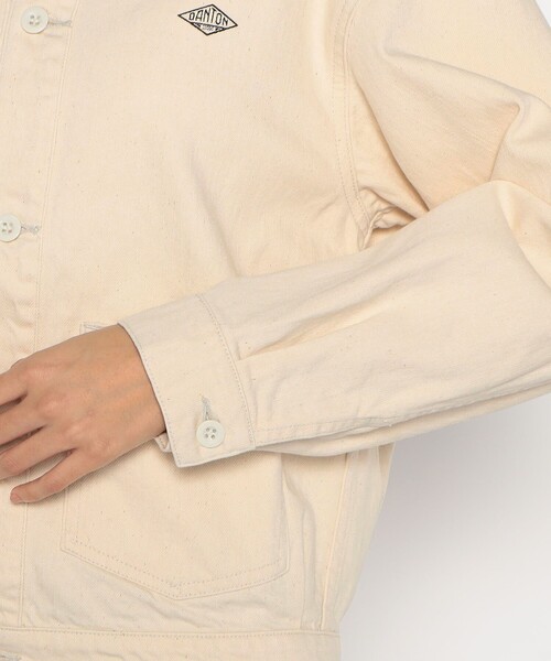 DANTON（ダントン）の「WOMEN'S COTTON TWILL COLLARLESS BLOUSON