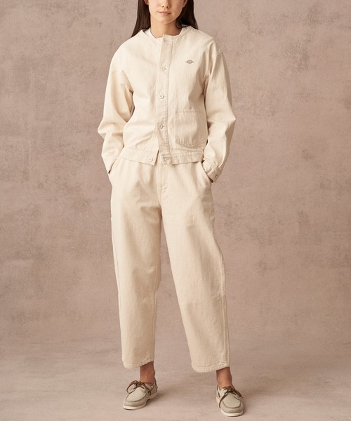 DANTON（ダントン）の「WOMEN'S COTTON TWILL COLLARLESS BLOUSON
