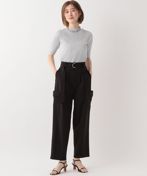 A part by(アパートバイ)の「リンクスプリーツニットプルオーバー(Tシャツ/カットソー・レディース・オフホワイト/ブラック/ライトグレー・FREE)」の13枚目の写真