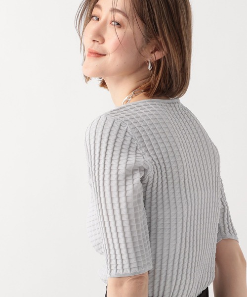 A part by(アパートバイ)の「リンクスプリーツニットプルオーバー(Tシャツ/カットソー・レディース・オフホワイト/ブラック/ライトグレー・FREE)」の10枚目の写真