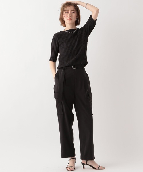 A part by(アパートバイ)の「リンクスプリーツニットプルオーバー(Tシャツ/カットソー・レディース・オフホワイト/ブラック/ライトグレー・FREE)」の20枚目の写真