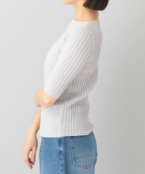 A part by(アパートバイ)の「リンクスプリーツニットプルオーバー(Tシャツ/カットソー・レディース・オフホワイト/ブラック/ライトグレー・FREE)」の11枚目の写真