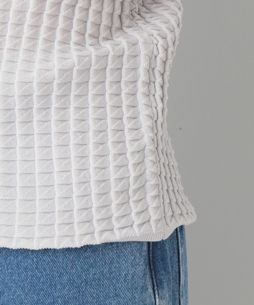 A part by(アパートバイ)の「リンクスプリーツニットプルオーバー(Tシャツ/カットソー・レディース・オフホワイト/ブラック/ライトグレー・FREE)」の15枚目の写真