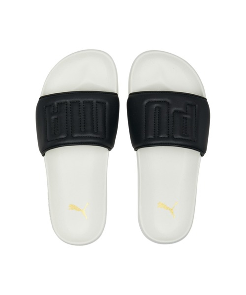 PUMA（プーマ）の「PUMA プーマ ウィメンズ リードキャット 2.0 キルテッド スライド サンダル（サンダル・レディース・ブラック×ゴールド・22.0cm/24.0cm/25.0cm/23.0cm/26.0cm）」の6枚目の写真