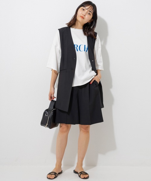 LAVEANGE（ラビアンジェ）の「センタープレスショートパンツ（その他パンツ・レディース・ブラック/モカ/チャコールグレー・M/4L/3L/LL）」の9枚目の写真