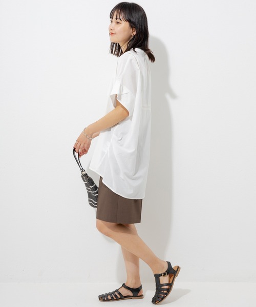 LAVEANGE（ラビアンジェ）の「センタープレスショートパンツ（その他パンツ・レディース・ブラック/モカ/チャコールグレー・M/4L/3L/LL）」の20枚目の写真