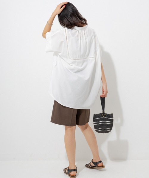 LAVEANGE（ラビアンジェ）の「センタープレスショートパンツ（その他パンツ・レディース・ブラック/モカ/チャコールグレー・M/4L/3L/LL）」の21枚目の写真