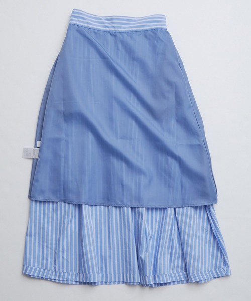 【洗える】ボリュームタックフレアスカート
