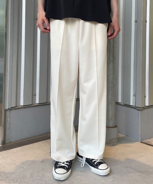 CIAOPANIC(チャオパニック)の「ジャガードサイドライントラックパンツ(スウェットパンツ・メンズ・ブラック/グリーン/アイボリー・MEDIUM/LARGE)」の12枚目の写真