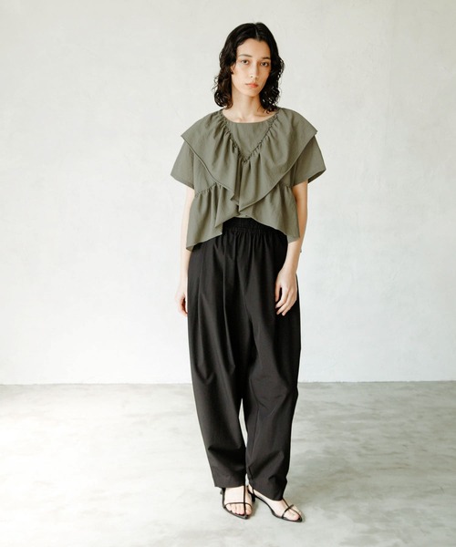 LAATO（ラート）の「FRILL FRILL T-SHIRTS（Tシャツ/カットソー