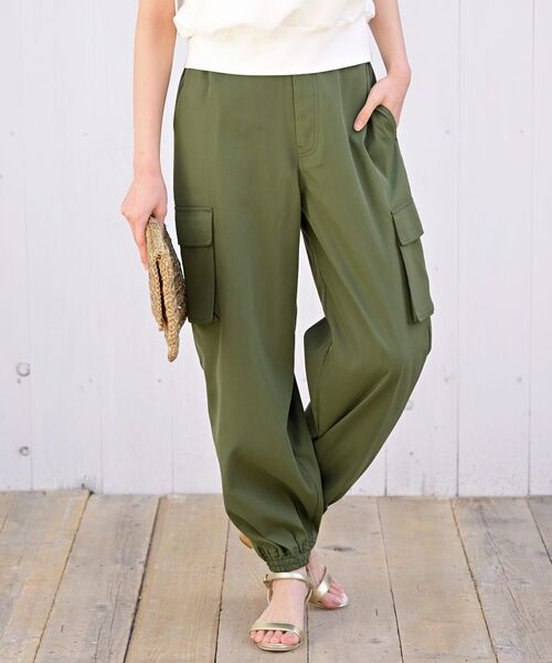 rps（アールピーエス）の「ツイルカーゴジョガーパンツ（その他パンツ・レディース・カーキ/アイボリー/ブラック/カーキブラウン/ピンク・フリー）」の5枚目の写真