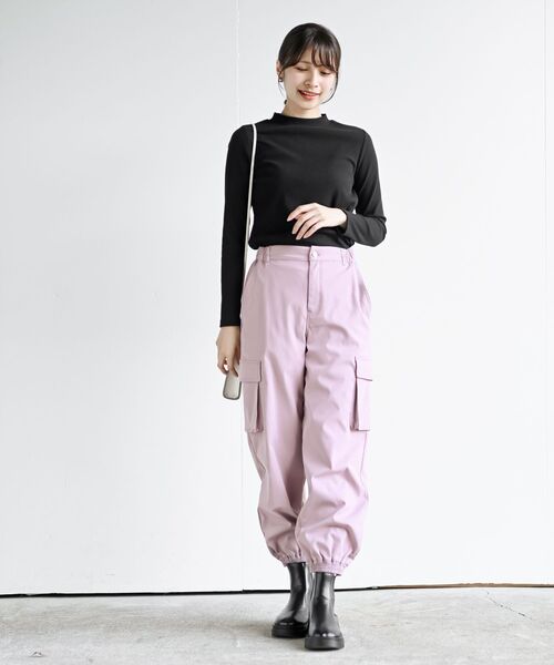rps（アールピーエス）の「ツイルカーゴジョガーパンツ（その他パンツ・レディース・カーキ/アイボリー/ブラック/カーキブラウン/ピンク・フリー）」の6枚目の写真