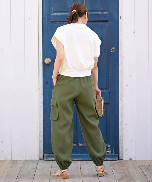 rps（アールピーエス）の「ツイルカーゴジョガーパンツ（その他パンツ・レディース・カーキ/アイボリー/ブラック/カーキブラウン/ピンク・フリー）」の17枚目の写真