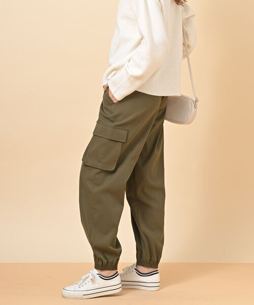 rps（アールピーエス）の「ツイルカーゴジョガーパンツ（その他パンツ・レディース・カーキ/アイボリー/ブラック/カーキブラウン/ピンク・フリー）」の20枚目の写真