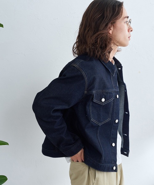 EDWIN(エドウィン)の「EDWIN エドウィン デニムジャケット ジージャン ブルゾン(デニムジャケット・メンズ・インディゴブルー/ブルー・SMALL/X-LARGE/MEDIUM/LARGE)」の7枚目の写真