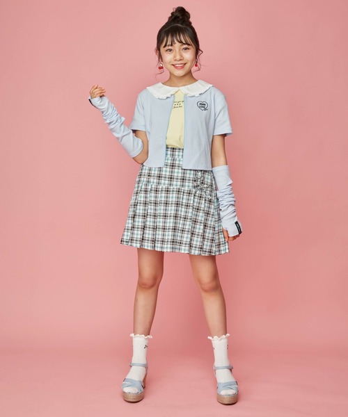 JENNI(ジェニィ)の「メロー透かし柄クルーソックス(ソックス/靴下・キッズ・オフホワイト/ミント/ラベンダー・19-21cm/22-24cm)」の6枚目の写真