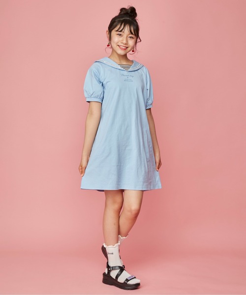 JENNI(ジェニィ)の「メロー透かし柄クルーソックス(ソックス/靴下・キッズ・オフホワイト/ミント/ラベンダー・19-21cm/22-24cm)」の7枚目の写真