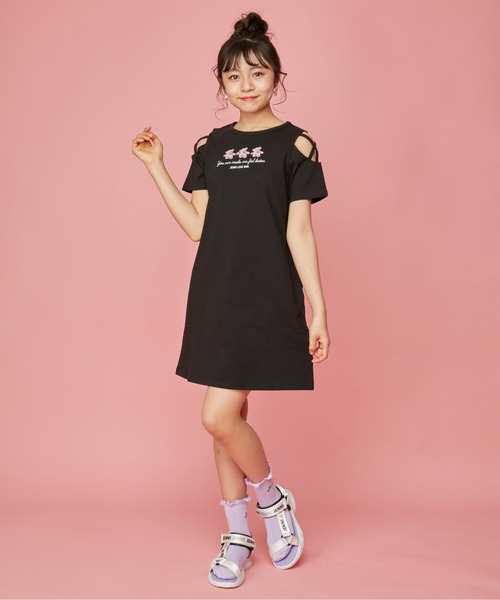 JENNI(ジェニィ)の「メロー透かし柄クルーソックス(ソックス/靴下・キッズ・オフホワイト/ミント/ラベンダー・19-21cm/22-24cm)」の10枚目の写真
