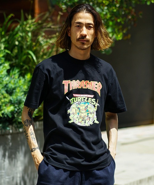 THRASHER（スラッシャー）の「【直営店限定モデル】NINJA TURTLES 8 S/S T-SHIRTS/スラッシャー半袖Tシャツ（Tシャツ/カットソー・メンズ・ホワイト/ブラウン/ブラック/グレー・MEDIUM/LARGE/X-LARGE/XX-LARGE）」の22枚目の写真