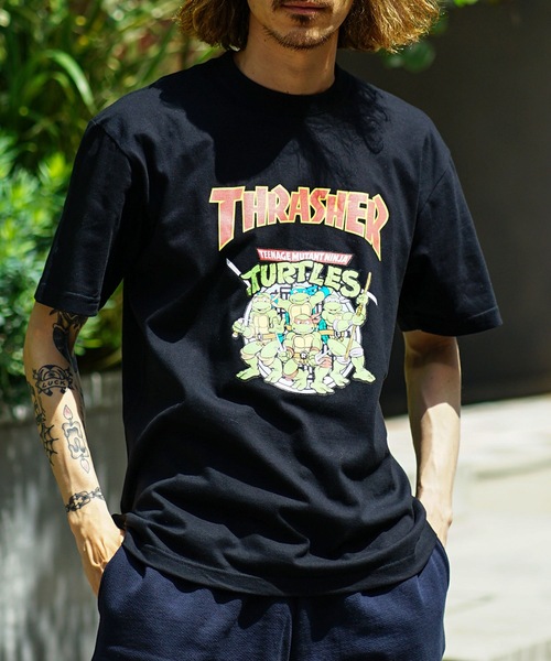 THRASHER（スラッシャー）の「【直営店限定モデル】NINJA TURTLES 8 S/S T-SHIRTS/スラッシャー半袖Tシャツ（Tシャツ/カットソー・メンズ・ホワイト/ブラウン/ブラック/グレー・MEDIUM/LARGE/X-LARGE/XX-LARGE）」の19枚目の写真
