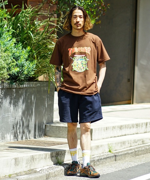 THRASHER（スラッシャー）の「【直営店限定モデル】NINJA TURTLES 8 S/S T-SHIRTS/スラッシャー半袖Tシャツ（Tシャツ/カットソー・メンズ・ホワイト/ブラウン/ブラック/グレー・MEDIUM/LARGE/X-LARGE/XX-LARGE）」の10枚目の写真