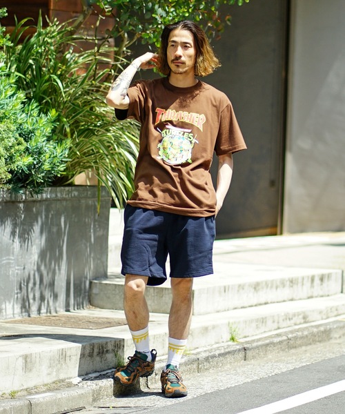 THRASHER（スラッシャー）の「【直営店限定モデル】NINJA TURTLES 8 S/S T-SHIRTS/スラッシャー半袖Tシャツ（Tシャツ/カットソー・メンズ・ホワイト/ブラウン/ブラック/グレー・MEDIUM/LARGE/X-LARGE/XX-LARGE）」の9枚目の写真