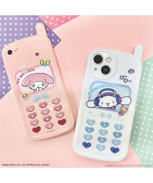 sanrio(サンリオ)の「sanrio/サンリオキャラクターズ iPhone 14/13対応 レトロガラケー風ケース(スマホケース/カバー・レディース・ベビーピンク/ライトブルー/ブラック/ホワイト・ONE SIZE)」の13枚目の写真