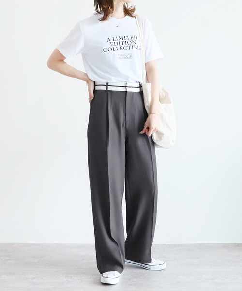reca(レカ)の「マーベルトタックパンツ(その他パンツ・レディース・チャコール/サンドベージュ・S/M)」の8枚目の写真