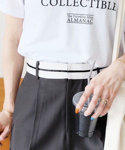 reca(レカ)の「マーベルトタックパンツ(その他パンツ・レディース・チャコール/サンドベージュ・S/M)」の5枚目の写真