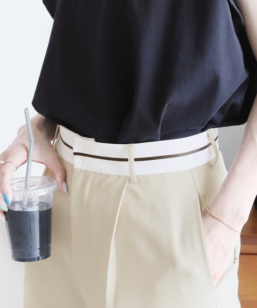 reca(レカ)の「マーベルトタックパンツ(その他パンツ・レディース・チャコール/サンドベージュ・S/M)」の10枚目の写真
