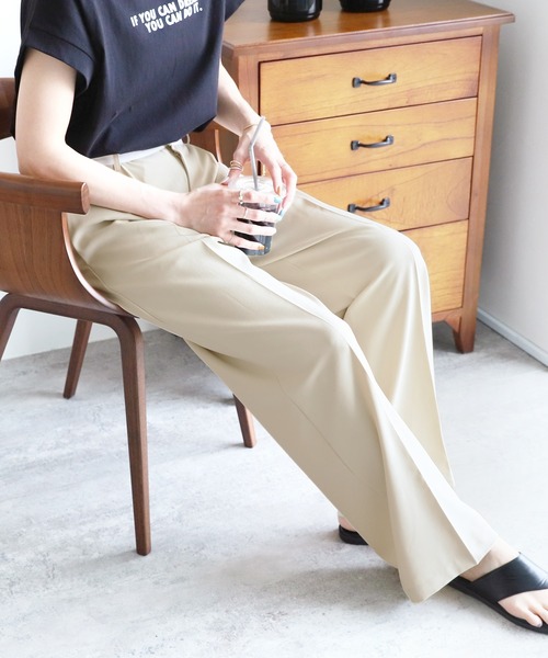 reca(レカ)の「マーベルトタックパンツ(その他パンツ・レディース・チャコール/サンドベージュ・S/M)」の11枚目の写真
