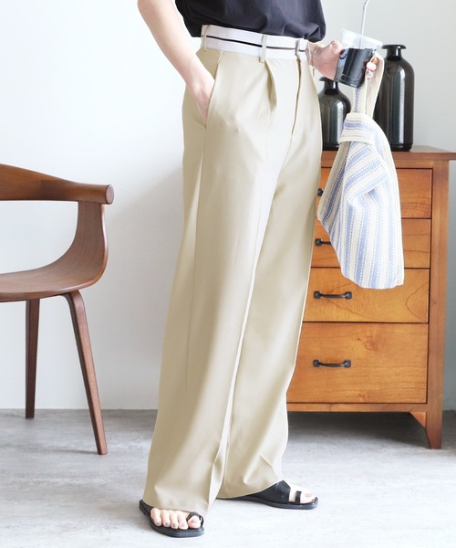 reca(レカ)の「マーベルトタックパンツ(その他パンツ・レディース・チャコール/サンドベージュ・S/M)」の12枚目の写真