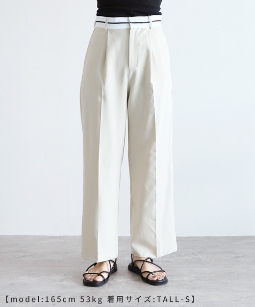 reca(レカ)の「マーベルトタックパンツ(その他パンツ・レディース・チャコール/サンドベージュ・S/M)」の17枚目の写真