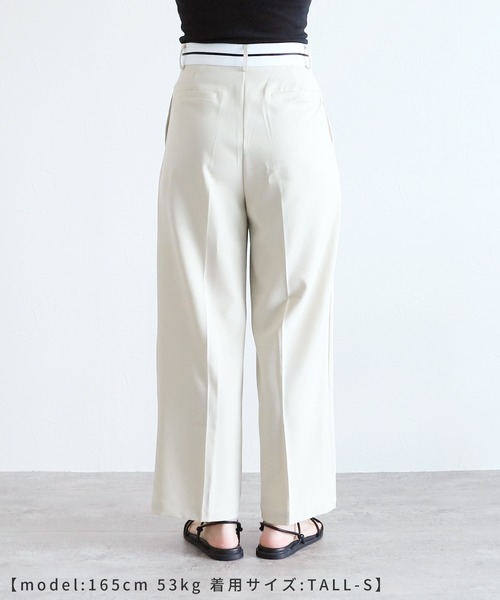 reca(レカ)の「マーベルトタックパンツ(その他パンツ・レディース・チャコール/サンドベージュ・S/M)」の19枚目の写真