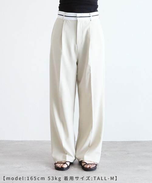 reca(レカ)の「マーベルトタックパンツ(その他パンツ・レディース・チャコール/サンドベージュ・S/M)」の20枚目の写真