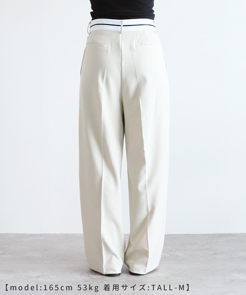 reca(レカ)の「マーベルトタックパンツ(その他パンツ・レディース・チャコール/サンドベージュ・S/M)」の22枚目の写真