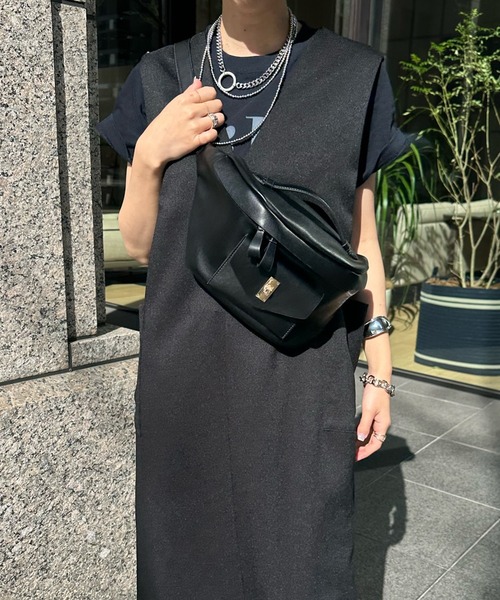 DouDou（ドゥドゥ）の「【WEB限定】2WAYジレジャンスカ（ジャンパースカート・レディース・キャメル/ブラック/ベージュ・FREE）」の15枚目の写真