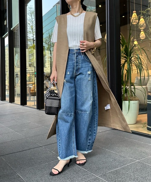 DouDou（ドゥドゥ）の「【WEB限定】2WAYジレジャンスカ（ジャンパースカート・レディース・キャメル/ブラック/ベージュ・FREE）」の17枚目の写真