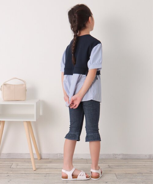 ikka(イッカ)の「後ろフリルクロップドパンツ(120~160cm)(その他パンツ・キッズ・ブラック/ブルー・160/120/150/130/140)」の20枚目の写真