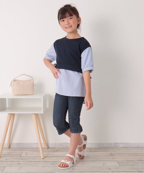 ikka(イッカ)の「後ろフリルクロップドパンツ(120~160cm)(その他パンツ・キッズ・ブラック/ブルー・160/120/150/130/140)」の19枚目の写真