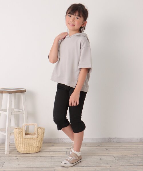 ikka(イッカ)の「後ろフリルクロップドパンツ(120~160cm)(その他パンツ・キッズ・ブラック/ブルー・160/120/150/130/140)」の18枚目の写真