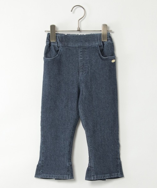 ikka(イッカ)の「後ろフリルクロップドパンツ(120~160cm)(その他パンツ・キッズ・ブラック/ブルー・160/120/150/130/140)」の1枚目の写真