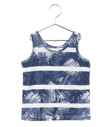 AZUL by moussy | 30/-TC天竺リーフボーダータンク(タンクトップ)
