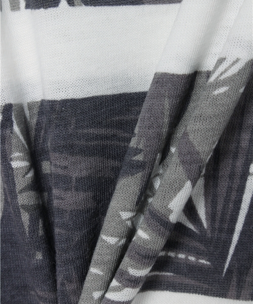 AZUL by moussy（アズールバイマウジー）の「30/-TC天竺リーフボーダータンク（タンクトップ・キッズ・ブラック系その他/ダークネイビー/ピンク系その他・100/120/130/150/110/140）」の7枚目の写真