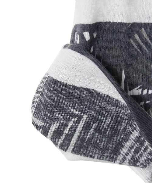 AZUL by moussy（アズールバイマウジー）の「30/-TC天竺リーフボーダータンク（タンクトップ・キッズ・ブラック系その他/ダークネイビー/ピンク系その他・100/120/130/150/110/140）」の8枚目の写真